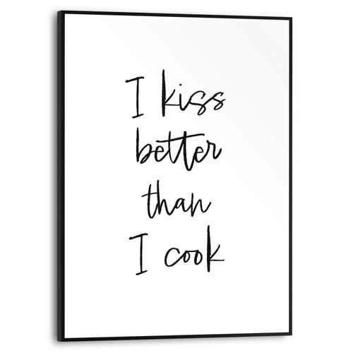 8714597679946 - Poster REINDERS Cooking Kisses schwarz (farbe bild(er) schwarz weiß) B30cm H40cm T16cm Bilder Küche - Schwarz-Weiß - MDF - Sprüche - 30x40 cm 8714597679946 - Poster REINDERS Cooking Kisses schwarz (farbe bild(er) schwarz weiß) B30cm H40cm T16cm Bilder Küche - Schwarz-Weiß - MDF - Sprüche - 30x40 cm