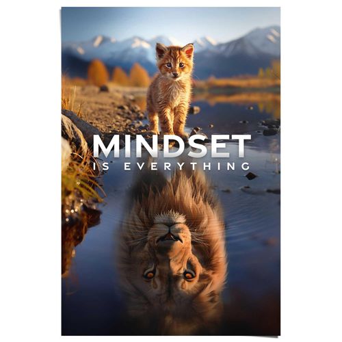 8714597671124 - Poster REINDERS Mindset is Everything bunt (farbe bild(er) mehrfarbig) B61cm H915cm T01cm Bilder Hobbyraum - Mehrfarbig - 150 gr Papier - Tiere - 61x915 cm 8714597671124 - Poster REINDERS Mindset is Everything bunt (farbe bild(er) mehrfarbig) B61cm H915cm T01cm Bilder Hobbyraum - Mehrfarbig - 150 gr Papier - Tiere - 61x915 cm