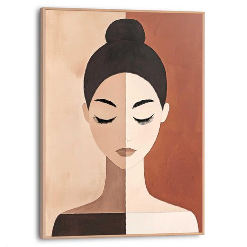 8714597682007 - Poster REINDERS Abstract Beauty braun (farbe bild(er) braun) B30cm H40cm T16cm Bilder Wohnzimmer - Frau - Dame - Braun - MDF - Abstrakt - 30x40 cm
