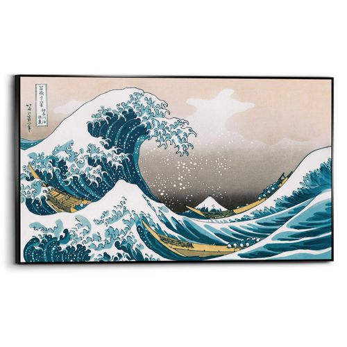 8714597685794 - Wandbild REINDERS Hokusai Große Welle blau (farbe bild(er) blau) B118cm H70cm T37cm Bilder Home Office - Blau - MDF - Berühmte Künstler - 118x70 cm