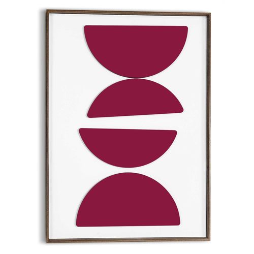 8714597684063 - Wandbild REINDERS Halbkreise in Burgund rot (farbe bild(er) rot) B50cm H70cm T3cm Bilder Wohnzimmer - Rot - MDF - Abstrakt - 50x70 cm 8714597684063 - Wandbild REINDERS Halbkreise in Burgund rot (farbe bild(er) rot) B50cm H70cm T3cm Bilder Wohnzimmer - Rot - MDF - Abstrakt - 50x70 cm