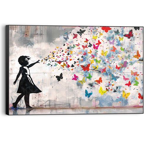8714597679632 - Wandbild REINDERS Butterfly Girl bunt (farbe bild(er) mehrfarbig) B90cm H60cm T3cm Bilder 8714597679632 - Wandbild REINDERS Butterfly Girl bunt (farbe bild(er) mehrfarbig) B90cm H60cm T3cm Bilder
