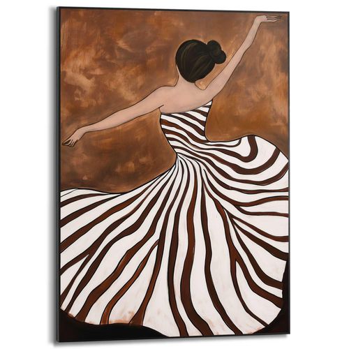8714597681932 - Poster REINDERS Tanzende Dame braun (farbe bild(er) braun) B50cm H70cm T16cm Bilder Hobbyraum - Braun - MDF - Frauen - 50x70 cm