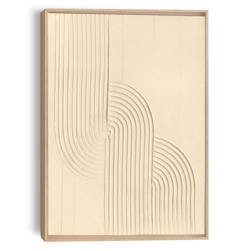 8714597661491 - Wandbild REINDERS Knot - sand beige (farbe bild(er) beige) B50cm H70cm T3cm Bilder Wohnzimmer - Beige - MDF - Abstrakt - 50x70 cm