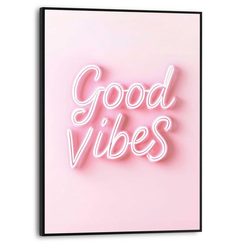 8714597681789 - Poster REINDERS Good Vibes rosa (farbe bild(er) rosa) B30cm H40cm T16cm Bilder Teenager Zimmer - Rosa - MDF - Sprüche - 30x40 cm 8714597681789 - Poster REINDERS Good Vibes rosa (farbe bild(er) rosa) B30cm H40cm T16cm Bilder Teenager Zimmer - Rosa - MDF - Sprüche - 30x40 cm