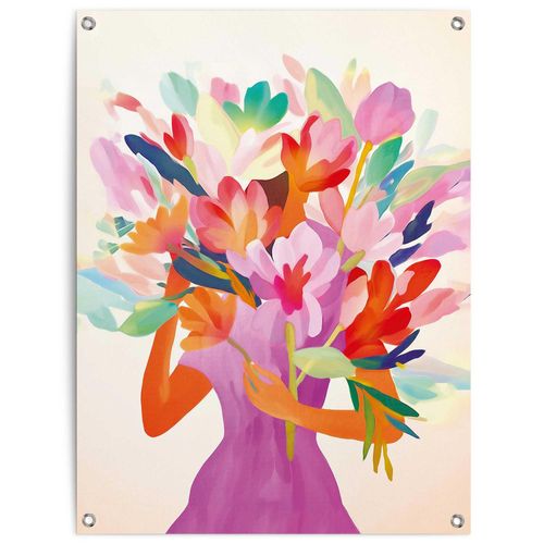 8714597669176 - Poster REINDERS Blumenmädchen bunt (farbe bild(er) mehrfarbig) B60cm H80cm T01cm Bilder