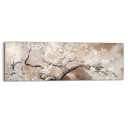 8714597685862 - Wandbild REINDERS Baum mit Blüte beige (farbe bild(er) beige) B156cm H52cm T3cm Bilder Wohnzimmer - Beige - MDF - Blumen und Pflanzen - 156x52 cm