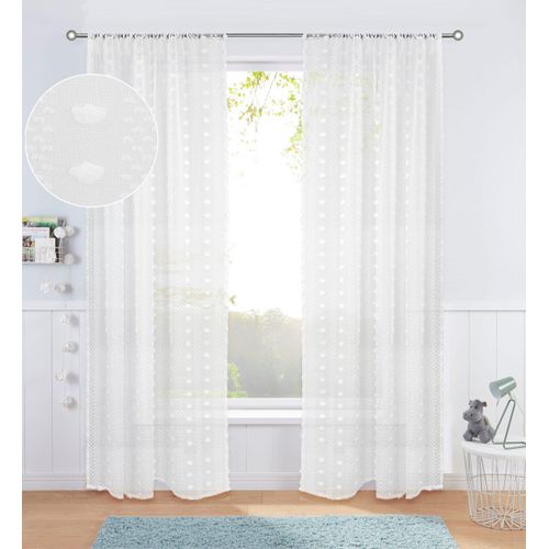 4068222604778 - Gardine LÜTTENHÜTT Imke Gardinen Gr 175cm Stangendurchzug 140cm weiß