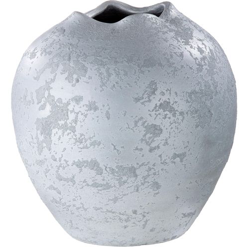 4063387289334 - Tischvase GILDE Barcelos Höhe ca 29 cm Vasen Gr H 29 cm Ø 29 cm silberfarben Blumenvasen dekorative Vase aus Keramik Blumenvase