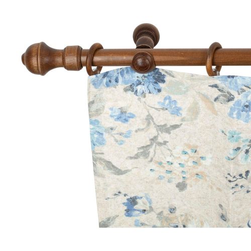 5949127132056 - Gardinenstange »Ares« 1 läufig-läufig Fixmass 28 mm Holz verschiedene Längen und Farben Komplettset