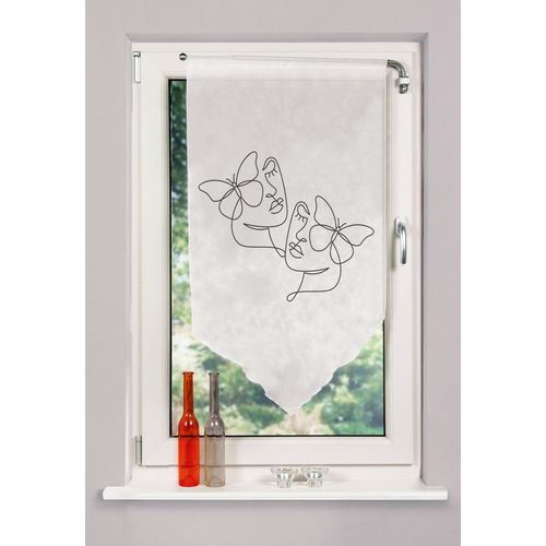 4056751513777 - HOME WOHNIDEEN Scheibengardine »SYLIA« (1 St) DIGITALBEDRUCKT VOILE SCHAUBE