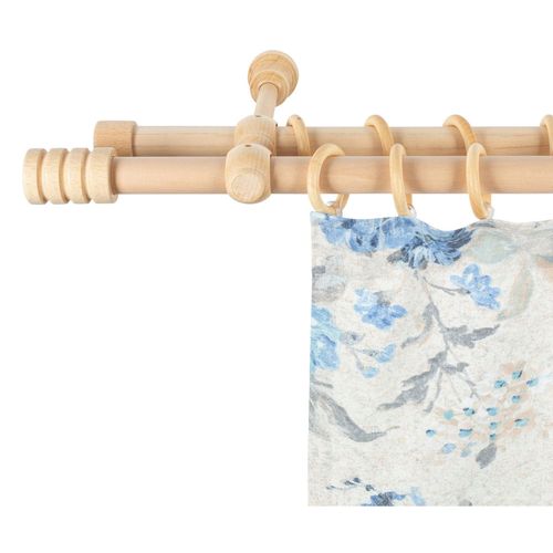 5949127112126 - Gardinenstange »Pisa« 2 läufig-läufig Fixmass 28 mm Holz verschiedene Längen und Farben Komplettset