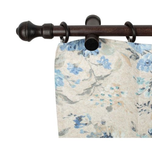 5949127123887 - Gardinenstange »Ares« 1 läufig-läufig Fixmass 28 mm Holz verschiedene Längen und Farben Komplettset