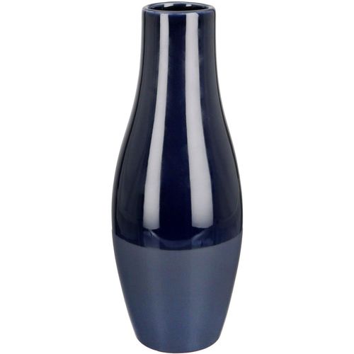 4063387324639 - GILDE Tischvase Vase Sky bauchig aus Keramik Höhe ca 41 cm (1 St) wasserdicht blau