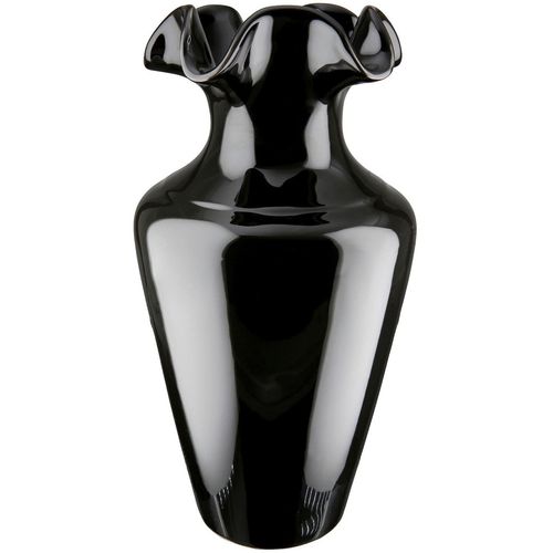 4063387325469 - GILDE Tischvase Vase Irina aus Keramik Höhe ca 40 cm (1 St) wasserdicht schwarz