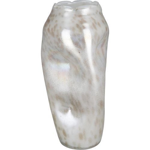 4063387509388 - Casablanca by Gilde Tischvase Crumple Dekovase (1 St) Vase aus Glas mit feiner Oberflächenstruktur Höhe ca 375 cm weiß