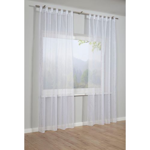 4040976148432 - Gardine »Schal Voile mit Foilprint« (1 St) mit Schlaufen