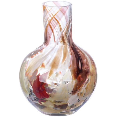 4063387528860 - GILDE Tischvase Vase Roslin Höhe ca 21 cm (1 St) Europäische Handarbeit aus durchgefärbtem Glas braun|rot 4063387528860 - GILDE Tischvase Vase Roslin Höhe ca 21 cm (1 St) Europäische Handarbeit aus durchgefärbtem Glas braun|rot