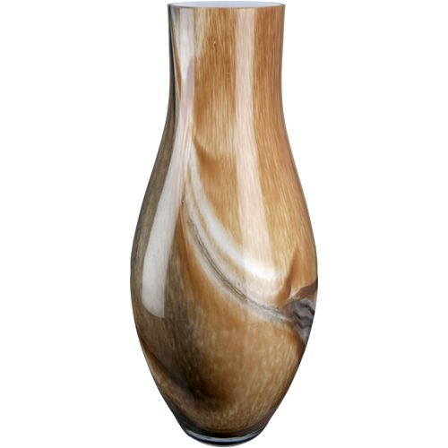 4063387276082 - Tischvase GILDE Draga Höhe ca 40 cm Vasen Gr H 40 cm Ø 18 cm braun Blumenvasen dekorative Vase aus Glas Blumenvase