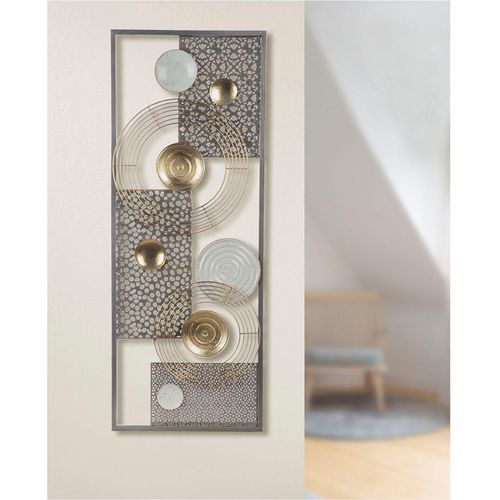 4063387842843 - Wanddekoobjekt CASABLANCA BY GILDE City blau (blau braun) B50cm H50cm T3cm Metall Wanddekoobjekte 4063387842843 - Wanddekoobjekt CASABLANCA BY GILDE City blau (blau braun) B50cm H50cm T3cm Metall Wanddekoobjekte