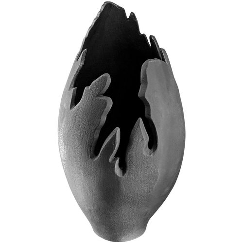 4063387693254 - Casablanca by Gilde Dekovase Vulkano Flame aus Aluminium nicht wasserdicht (1 St) mit Filzgleitern nur für Dekozwecke geeignet silberfarben 4063387693254 - Casablanca by Gilde Dekovase Vulkano Flame aus Aluminium nicht wasserdicht (1 St) mit Filzgleitern nur für Dekozwecke geeignet silberfarben