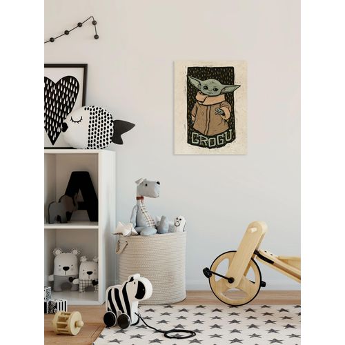 4036834564520 - Leinwandbild »Star Wars The Mandalorian Grogu Lino-Cut« Disney (1 St) 30 x 40 cm (Breite x Höhe) - Kinderzimmer Dekoration 4036834564520 - Leinwandbild »Star Wars The Mandalorian Grogu Lino-Cut« Disney (1 St) 30 x 40 cm (Breite x Höhe) - Kinderzimmer Dekoration