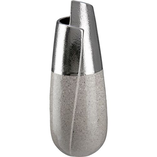 4063387474280 - Tischvase GILDE Marmo Vasen grau (grau silberfarben) Blumenvasen Pflanzgefäße Vase aus Keramik 4063387474280 - Tischvase GILDE Marmo Vasen grau (grau silberfarben) Blumenvasen Pflanzgefäße Vase aus Keramik