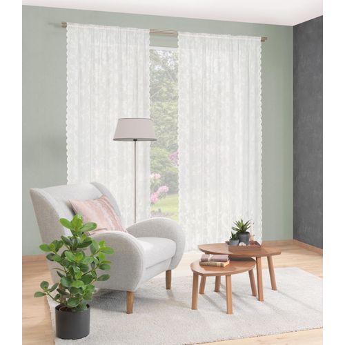 4056751498845 - HOME WOHNIDEEN Gardine »KIRALIO« (1 St) FERTIGSCHAL RASCHELSPITZE SCHAUBE 4056751498845 - HOME WOHNIDEEN Gardine »KIRALIO« (1 St) FERTIGSCHAL RASCHELSPITZE SCHAUBE