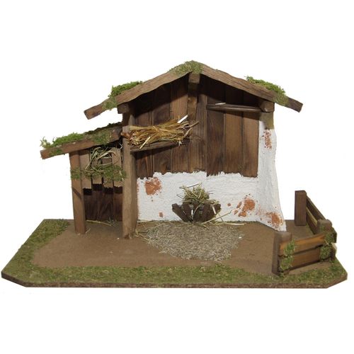 4251020711032 - Krippe ALFRED KOLBE Weihnachtsdeko braun (braun natur) WeihnachtskrippenB42cm H27cm T22cm Holz aus Holz 42x22x27 cm für Figuren bis 10 cm Höhe B42cm H27cm T22cm