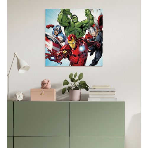 4036834564483 - Leinwandbild »Marvel Avengers Teampower« Disney (1 St) 60 x 60 cm (Breite x Höhe) - Kinderzimmer Dekoration