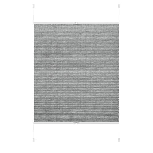 4003018366614 - Plissee Concept zum Klemmen Lilly grau B80cm H210cm Obermaterial 100% Polyester Plissees Stoff aus Recyclingmaterial 4003018366614 - Plissee Concept zum Klemmen Lilly grau B80cm H210cm Obermaterial 100% Polyester Plissees Stoff aus Recyclingmaterial