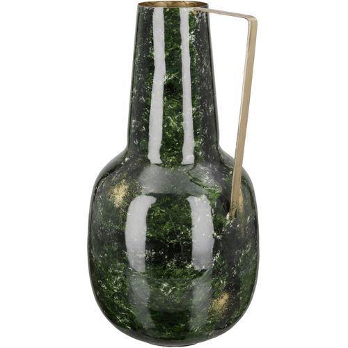 4063387505281 - Tischvase GILDE Grana Vasen grün Blumenvasen Pflanzgefäße Vase aus Metall Höhe ca 40 cm 4063387505281 - Tischvase GILDE Grana Vasen grün Blumenvasen Pflanzgefäße Vase aus Metall Höhe ca 40 cm