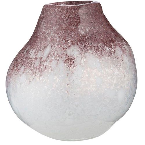 4063387509463 - Casablanca by Gilde Tischvase Vidro Dekovase (1 St) Vase aus durchgefärbtem Glas lila|weiß