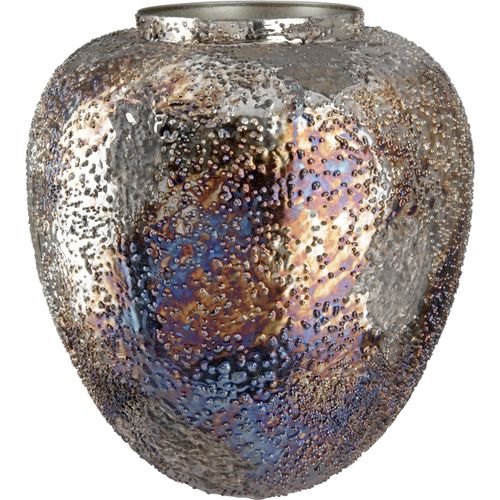 4063387679500 - Tischvase GILDE Pavone Vasen Gr B H T 2600 cm x 2700 cm x 2600 cm braun Blumenvasen Vase aus Metall Höhe ca 27 cm 4063387679500 - Tischvase GILDE Pavone Vasen Gr B H T 2600 cm x 2700 cm x 2600 cm braun Blumenvasen Vase aus Metall Höhe ca 27 cm