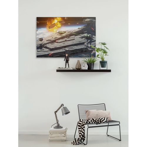 4036834564759 - Leinwandbild »Star Wars The Mandalorian Space Fight« Disney (1 St) 90 x 60 cm (Breite x Höhe) - Kinderzimmer Dekoration