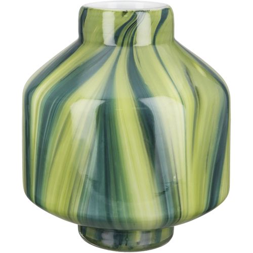 4063387505007 - Tischvase GILDE Verdo Höhe ca 22 cm Vasen Gr H 22 cm Ø 19 cm grün Blumenvasen dekorative Vase aus Glas Blumenvase