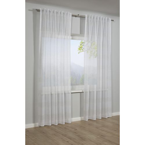 4040976250906 - Gardine »Schal Effektgarn« (1 St) mit Gardinenband und verdeckten Schlaufen