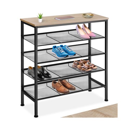 4061173205872 - tectake® Schuhregal Industrial Style Ablage und 4 Gitterablagen 755 x 305 x 855 cm 4061173205872 - tectake® Schuhregal Industrial Style Ablage und 4 Gitterablagen 755 x 305 x 855 cm