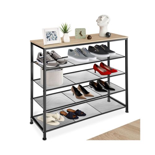 4061173206039 - tectake® Schuhregal Industrial Style Ablage und 4 Gitterablagen 100 x 305 x 93 cm 4061173206039 - tectake® Schuhregal Industrial Style Ablage und 4 Gitterablagen 100 x 305 x 93 cm