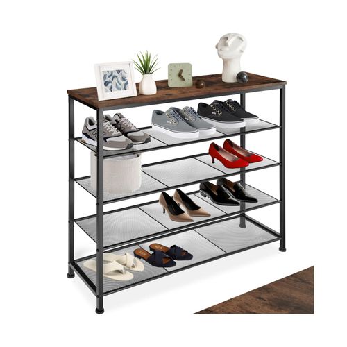 4061173206022 - tectake® Schuhregal Industrial Style Ablage und 4 Gitterablagen 100 x 305 x 93 cm 4061173206022 - tectake® Schuhregal Industrial Style Ablage und 4 Gitterablagen 100 x 305 x 93 cm