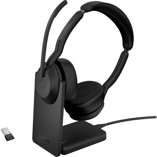 5706991027556 - Headset Evolve2 55 Ladestation Reichweite bis 30 m bis 10 h UC-optimiert Stereo schwarz