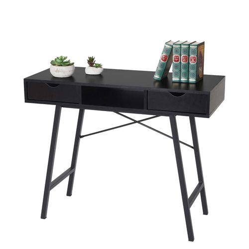 4057651520469 - Konsolentisch MCW-E92 Ablagentisch Beistelltisch 3D-Struktur 100x40cm ~ schwarz 4057651520469 - Konsolentisch MCW-E92 Ablagentisch Beistelltisch 3D-Struktur 100x40cm ~ schwarz