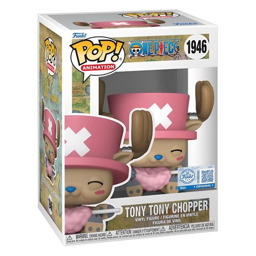 0889698871785 - One Piece POP! Animation Vinyl Figur Tony Chopper with Cotton Candy