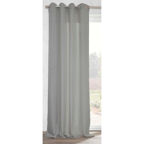 4025358033964 - Vorhang MY HOME Velonia grau (hellgrau) B140cm H245cm Polyester Gardinen stilvoll funktional und pflegeleicht