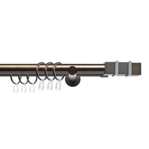 4016318375668 - Liedeco Gardinenstange »CELQUADE01SG2L« 2 läufig-läufig Fixmass 2-läufig im Fixmass Ø 25 20 mm