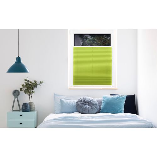 4040255659000 - Plissee MYDECO Free Plissees Gr 130 cm zweiseitig verschiebbar 60 cm grün (green weiß) Kinder Kinderzimmer-Plissees