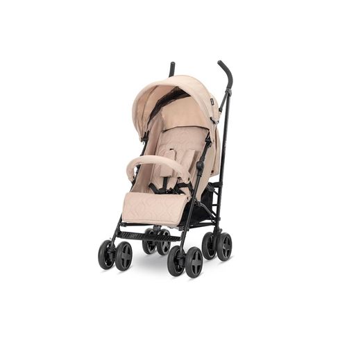 3800166119427 - Kinderwagen Buggy IDA schwenkbare Vorderräder Rückenlehne verstellbar beige schwarz