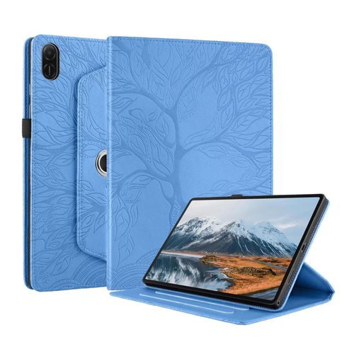 4255785143022 - Für Honor Pad X8a 11 Zoll 360 Grad Baum Motiv Kunstleder Tasche Blau 4255785143022 - Für Honor Pad X8a 11 Zoll 360 Grad Baum Motiv Kunstleder Tasche Blau