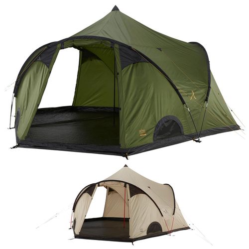 5703384084400 - Tipi-Zelt GRAND CANYON BLACK KNOB 10 Zelte Gr B H L 450 cm x 250 cm x 510 cm grün (capulet olive) Familienzelte