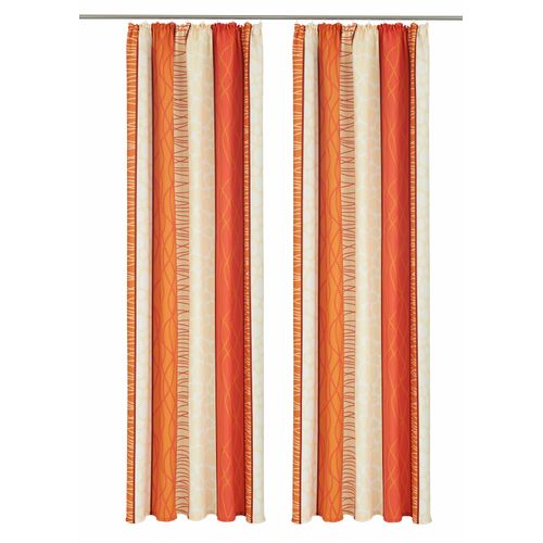 6920192990368 - Vorhang MY HOME Gosen Gr 2 orange (terra) B140cm H175cm Microfaser Polyester Gardinen Gardine Fertiggardine blickdicht